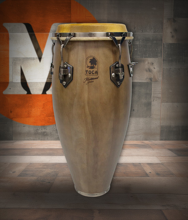 Toca Traditional Series Tumba 12.5" - Dark Walnut (3912-1/2D) featuring a classic Afro-Cuban shell design, rich Dark Walnut finish, durable hardware, and warm resonant tone.