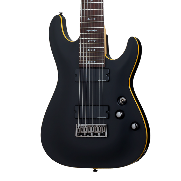 Schecter DEMON-8 Aged Black Satin Left Handed Electric Guitar B-Stock Schecter DEMON-8 Aged Black Satin Left Handed Electric Guitar B-Stock
