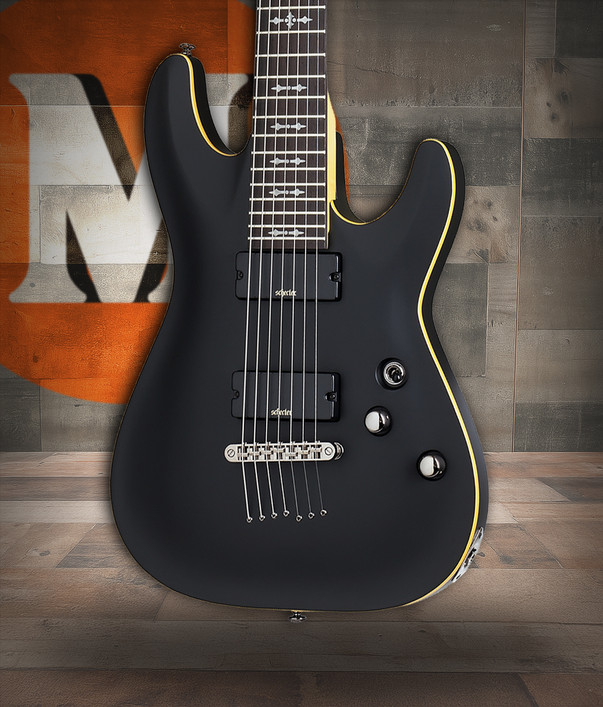 Schecter Demon-7 Electric Guitar – Vintage White B-Stock (3681