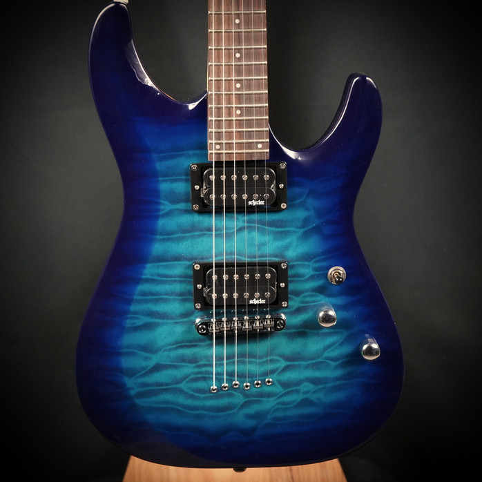 Schecter C-6 Plus Electric Guitar – Ocean Blue Burst | Musician