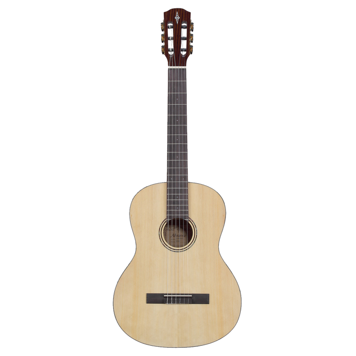 The Alvarez Regent RC26 Classical Guitar (RC26) features a spruce top with mahogany back and sides, delivering warm, mellow nylon-string tone ideal for beginners and developing musicians. With a comfortable neck profile and smooth fingerboard, it supports easy playability, while the included deluxe padded gig bag offers added protection for travel and lessons.