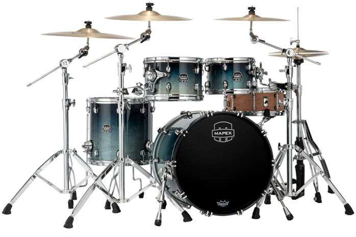 Mapex Saturn Fusion 4 Piece Shell Pack Without Snare Teal Blue Fade (SR504XRJ) Mapex Saturn Fusion 4 Piece Shell Pack Without Snare Teal Blue Fade (SR504XRJ)