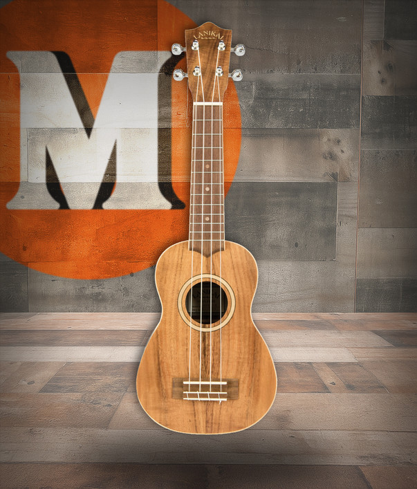 The Lanikai ACST-S Soprano Ukulele features an acacia top, back, and sides that produce a bright, punchy tone with clear projection. The soprano size offers classic ukulele feel and portability, while the natural acacia grain gives it a beautiful, organic look. Ideal for travel, practice, and players who enjoy a lively, traditional soprano voice.