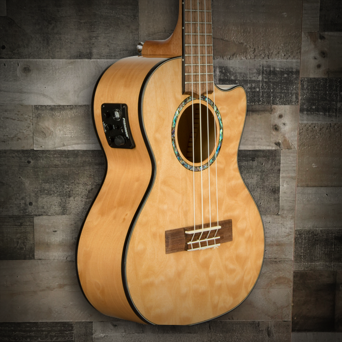 Lanikai Quilted Maple Natural Tenor with Kula Preamp A/E Ukulele (QM-NACET) Lanikai Quilted Maple Natural Tenor with Kula Preamp A/E Ukulele (QM-NACET)
