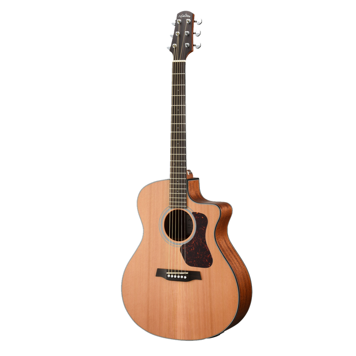 WALDEN G570CE Natura Solid Cedar Top Grand Auditorium Acoustic Cutaway-Electric - Open Pore Satin Natural