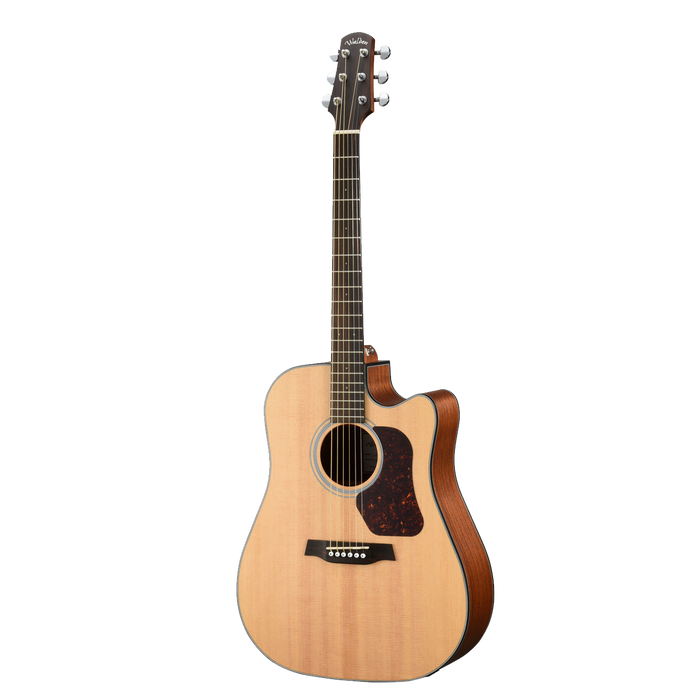 WALDEN G550RE Natura Solid Spruce Top Armrest Grand Auditorium Acoustic-Electric - Open Pore Satin Natural