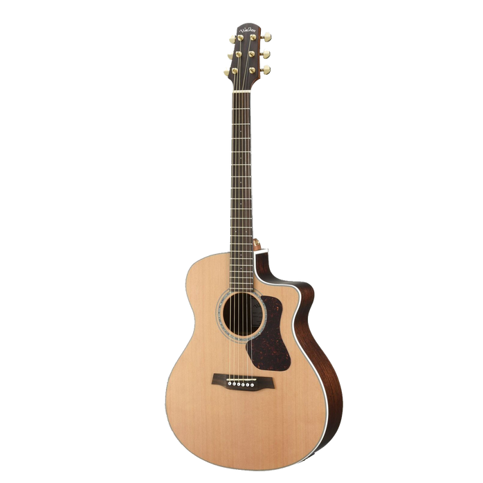 WALDEN G630CE Natura Solid Cedar Top/Rosewood Grand Auditorium Acoustic Cutaway-Electric - Satin Natural