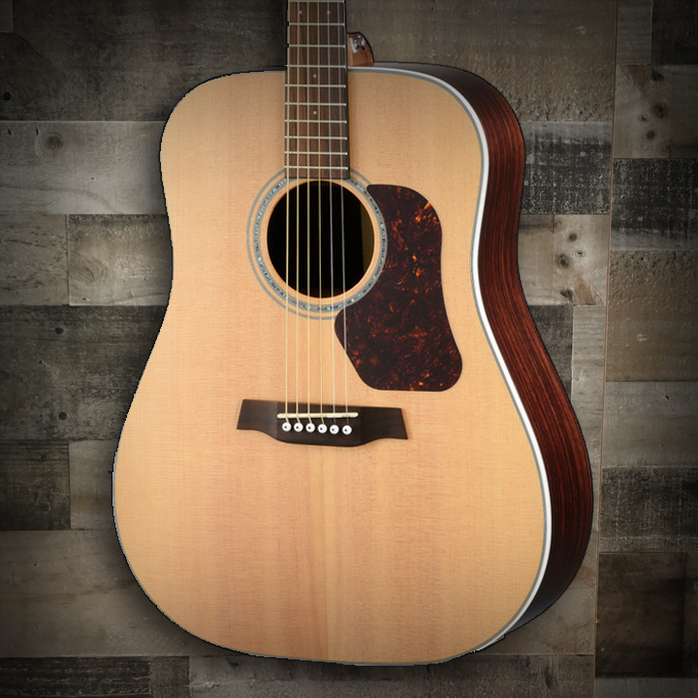 WALDEN D800E Natural All-Solid Sitka/Rosewood Dreadnought Acoustic-Electric - Satin Natural WALDEN D800E Natural All-Solid Sitka/Rosewood Dreadnought Acoustic-Electric - Satin Natural