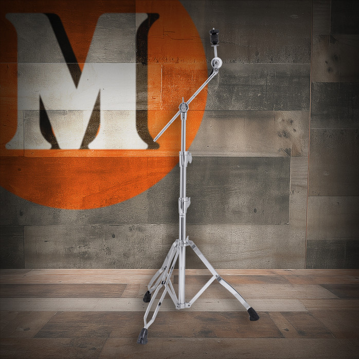 Mapex Armory 800 Boom Cymbal Stand (B800) - heavy-duty double-braced boom stand with locking tilter, adjustable arm, and durable chrome hardware for professional drummers