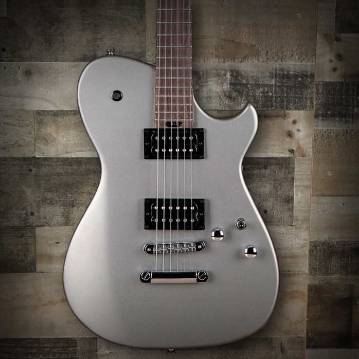 Cort MBM-1 Matthew Bellamy Signature Electric Guitar – Starlight Silver finish featuring Manson-designed hardware, powerful tone circuit, and sleek modern design inspired by Muse’s Matthew Bellamy