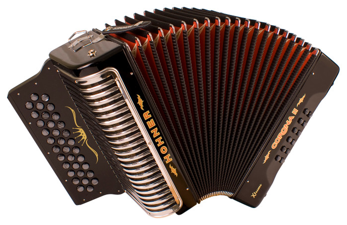 CORONA コロナ A-2 DECK GROSGRAIN NAVY Hohner Corona II XTREME FBbEb, pearl dark blue - Musician