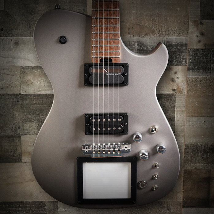 Cort/Manson Custom MBM-1 Matthew Bellamy Signature Guitar – Silver Satin finish with integrated XY pad, Sustainiac pickup system, and custom design inspired by Muse’s Matthew Bellamy