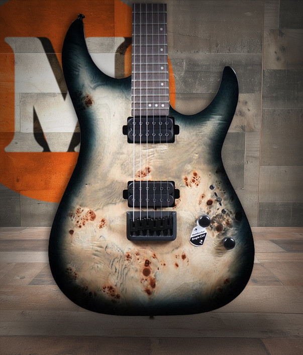 Schecter CR-6 Charcoal Burst (B-Stock) - solid-body electric guitar featuring sleek Charcoal Burst finish, active pickups, fast neck, and high-performance hardware