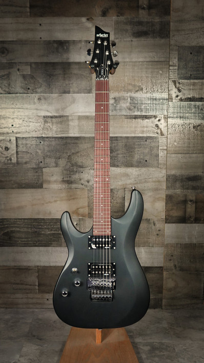 Schecter C-6 FR Deluxe LH Electric Guitar - Satin Black Left
