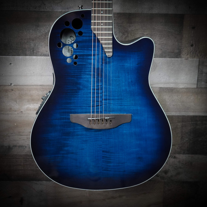 Ovation Celebrity Elite Exotic Quilt Maple, Mint Burst/Natural
