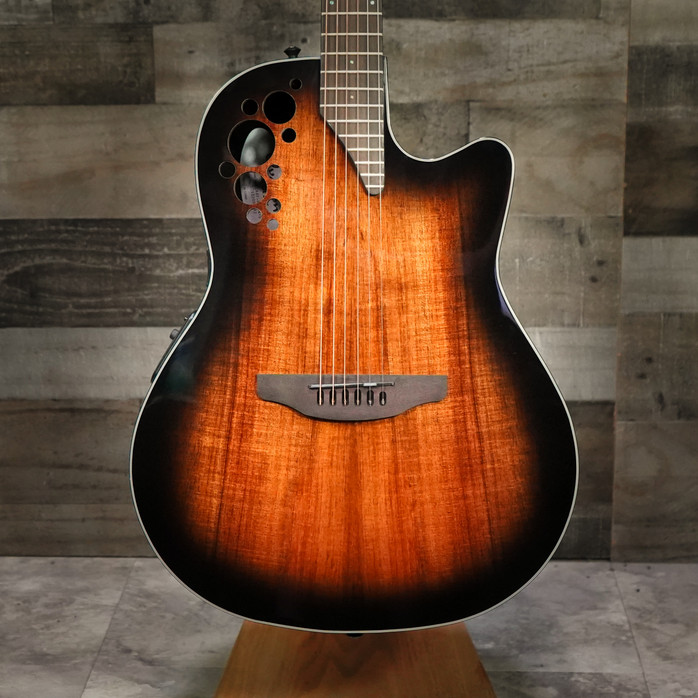 ovation uk-Ⅱ Journey bad brainsレア Ovation Celebrity Elite Exotic Quilt Maple, Mint Burst/Natural