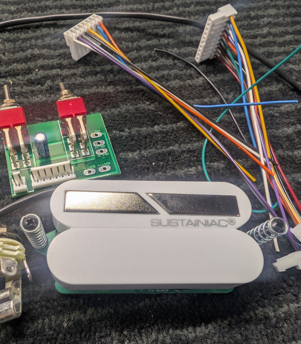 Sustainiac Stealth PRO Humbucker Pickup Kit in White