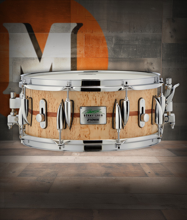 Sonor Benny Greb Signature Snare Drum 2.0 – 13” x 5.75” Beech (SSD-130575-BGSDW2) – professional signature snare available at Musician Madness.