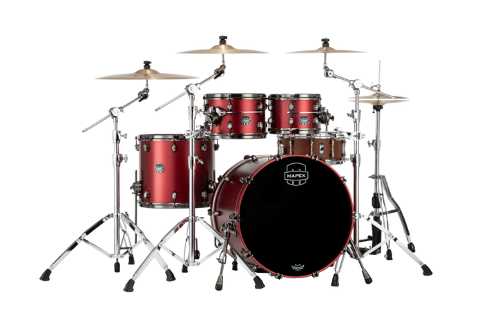 MAPEX SATURN EVOLUTION CLASSIC 4 PIECE SHELL PACK WITHOUT SNARE Tuscan Red