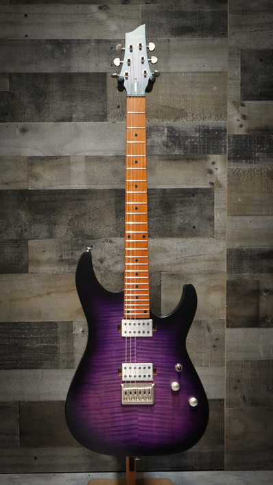 Schecter C-1 Standard Plus Transparent Purple Burst Electric Guitar
