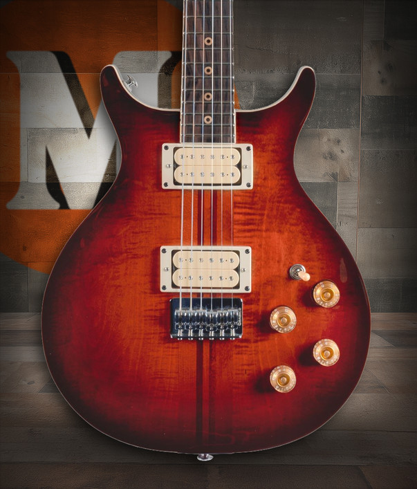 Washburn HAWK1-VSB Wing Series Hawk Double Cutaway Electric Guitar in Vintage Sunburst finish featuring dual humbuckers, mahogany body, and classic Washburn craftsmanship – available at Musician Madness.
