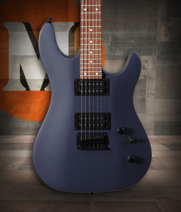 Cort KX100MA KX Series Electric Guitar in Metallic Ash finish featuring dual humbuckers, contoured body, and sleek modern styling – available at Musician Madness.