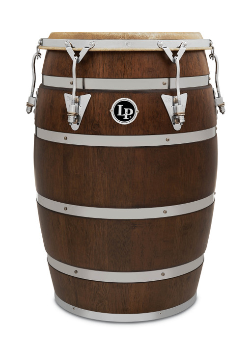 Latin Percussion 14-Inch Siam Oak Barril De Bomba hand drum with chrome plated hardware (LP2614-MS) – authentic LP percussion instrument available at Musician Madness.
