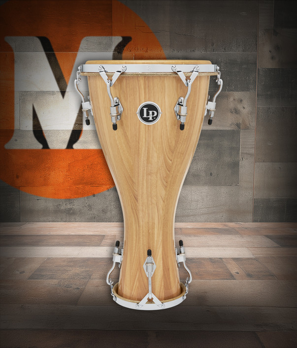 Latin Percussion LP Pedrito Iya Large Bata Drum in oak finish (LP490-AWC) – handcrafted Afro-Cuban percussion instrument by LP, available at Musician Madness.
