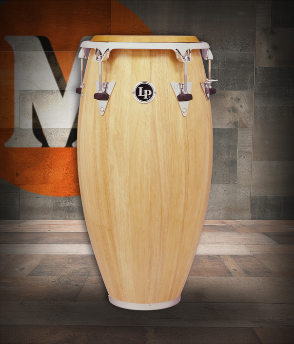 Latin Percussion LP Classic Series Top-Tuning 11" Quinto – Oak Natural Finish with Chrome Hardware (LP522T-AWC) – professional LP quinto available at Musician Madness.