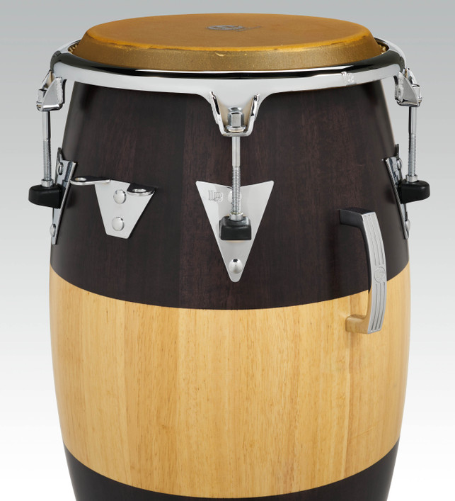 Latin Percussion LP E-Class Top-Tuning 11" Quinto - Oak Walnut/Natural Fade with Chrome Hardware (LP522T-EC) - premium LP quinto available at Musician Madness.