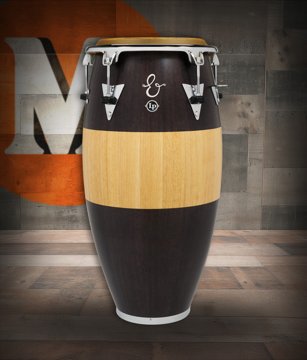 Latin Percussion LP E-Class Top-Tuning 11" Quinto – Oak Walnut/Natural Fade with Chrome Hardware (LP522T-EC) – premium LP quinto available at Musician Madness.