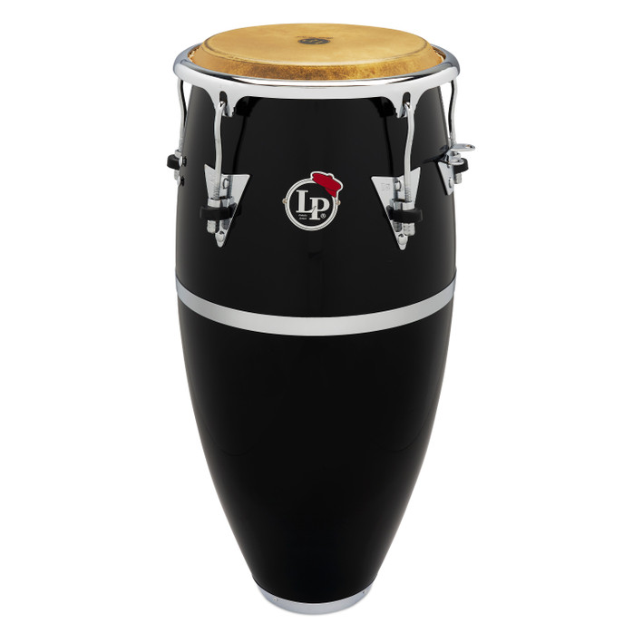 Latin Percussion LP Patato CCII 11" Fiberglass Quinto – Black with Chrome Hardware (LP522X-1BK) – signature LP quinto inspired by Patato Valdés, available at Musician Madness.