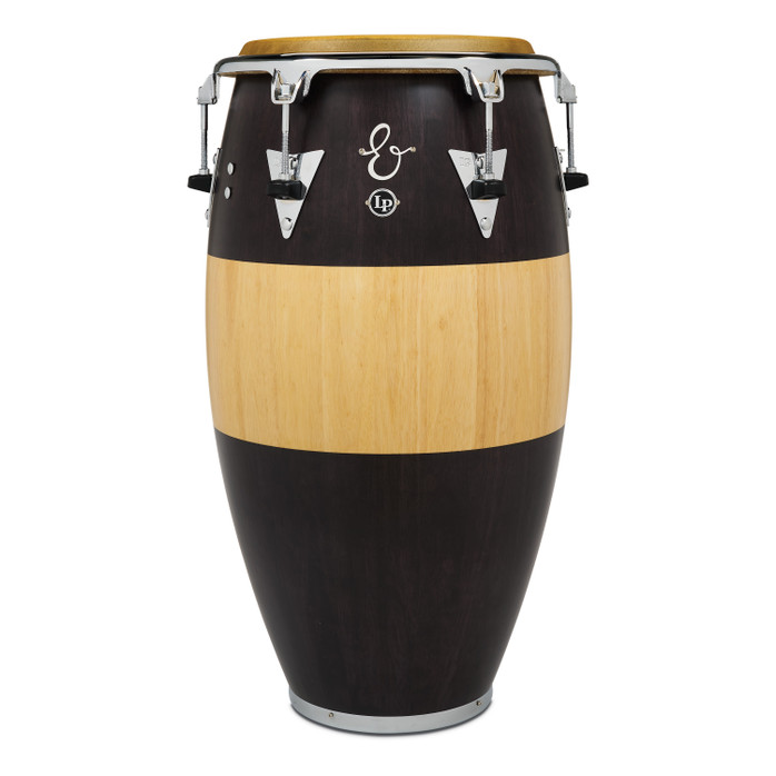 Latin Percussion LP E-Class Top-Tuning 12-1/2" Tumba - Oak Walnut/Natural Fade with Chrome Hardware (LP552T-EC) - premium LP E-Class tumba available at Musician Madness.