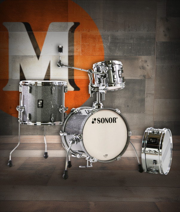 Sonor AQ2 Maple Martini Drum Set – Titanium Quartz (AQ2-MARTINIWMCTQZ) available at Musician Madness.