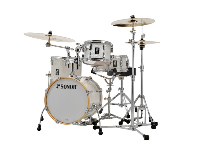 Sonor AQ2 Maple Safari Drum Set – White Marine Pearl (AQ2-SAFARIWMCWHP) available at Musician Madness.