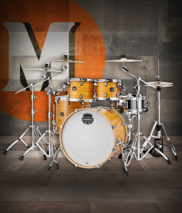 Mapex AR529SCDW Armory Series 5-Piece Rock Shell Pack in Desert Dune finish.
