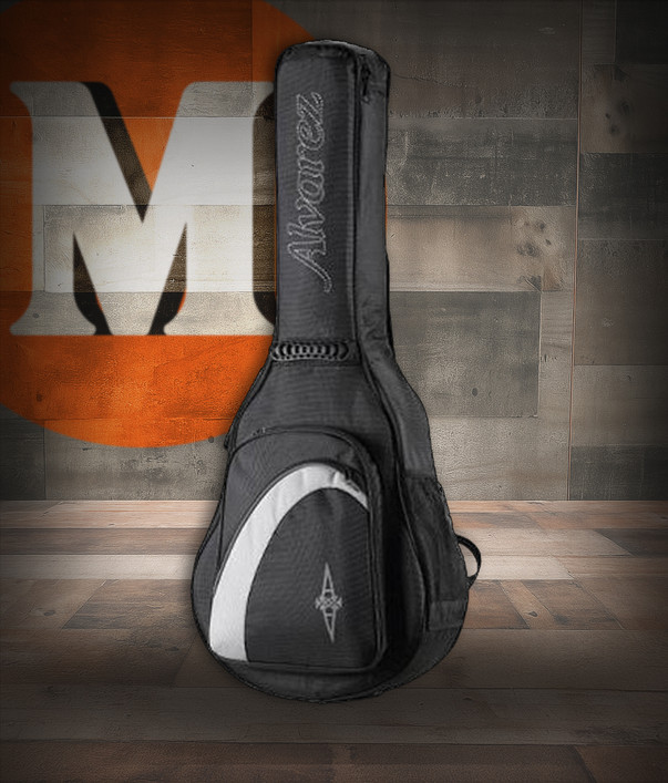 Alvarez AGB-15SU 15mm Deluxe DuoFoam Soprano Ukulele Gig Bag featuring thick DuoFoam padding, reinforced seams, secure zipper closure, and lightweight carry handles for safe ukulele transport.