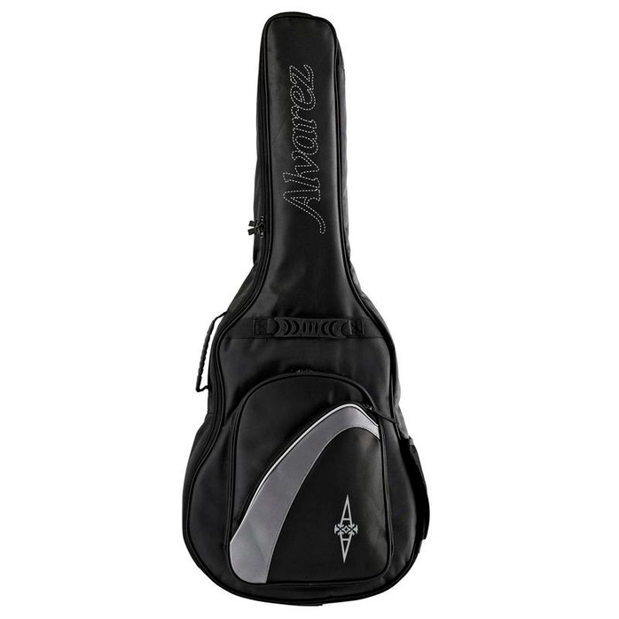 Alvarez AGB15LJ 15mm Deluxe DuoFoam Gig Bag for LJ2 guitars featuring thick padded protection, reinforced stitching, a durable exterior, and comfortable carry handles for safe transport.