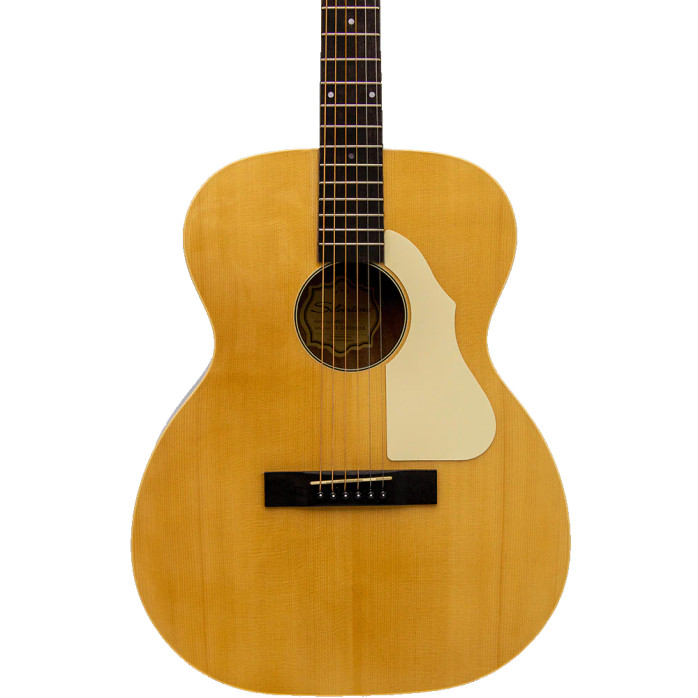 Silvertone 604N Solid Spruce Top Acoustic Guitar in a natural finish featuring a resonant solid spruce top, comfortable neck profile, and warm balanced tone ideal for learning, practicing, and acoustic performance.