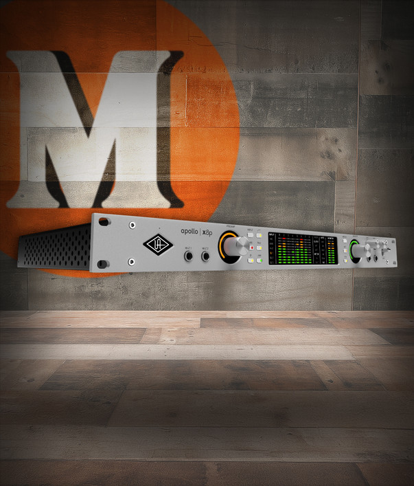 Universal Audio Apollo x8P Rackmount Recording Interface – Studio+ Gen 2 (UA-APX8PG2-STU-U) featuring eight Unison mic preamps, premium AD/DA conversion, UAD Quad DSP processing, and advanced studio routing for professional recording setups.