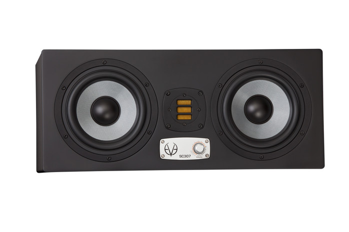 Eve Audio SC307 7" 3-Way Midfield Studio Monitor (SC307-U) featuring dual 7-inch SilverCone woofers, an AMT ribbon tweeter, tri-amped power, and precision DSP tuning for professional mixing and mastering.