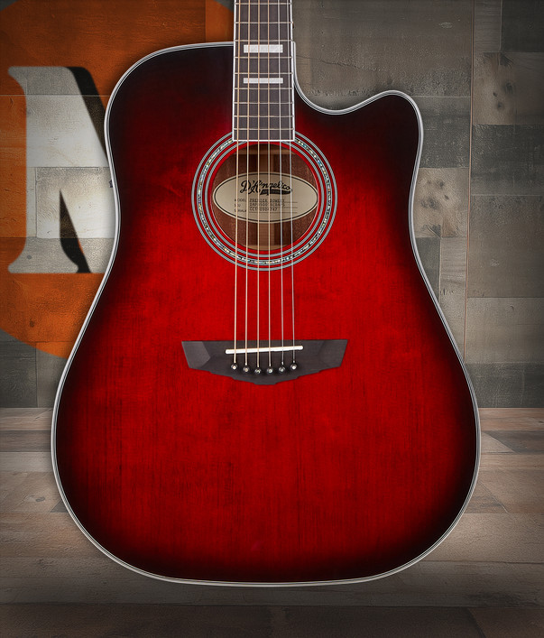 The Dâ€™Angelico Bowery Dreadnought CE (DAPD500TBCBAPS) features a bold Trans Black Cherry Burst finish paired with a full-size dreadnought body for rich lows, strong projection, and classic acoustic warmth. The cutaway design allows easy upper-fret access, while the onboard electronics deliver clear, natural amplified soundâ€”making it ideal for stage use, worship settings, and songwriting.