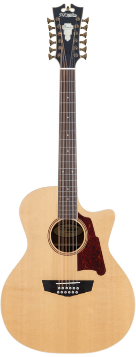 The Dâ€™Angelico Fulton Grand Auditorium 12-String CE (DAPG212NATAP) features a full, shimmering 12-string voice with a comfortable Grand Auditorium body shape. The Natural finish highlights its classic acoustic look, while the cutaway provides easy access to upper frets. High-quality electronics deliver clear, balanced amplified toneâ€”making this guitar ideal for live performances, studio work, and players seeking rich, chorus-like acoustic texture.