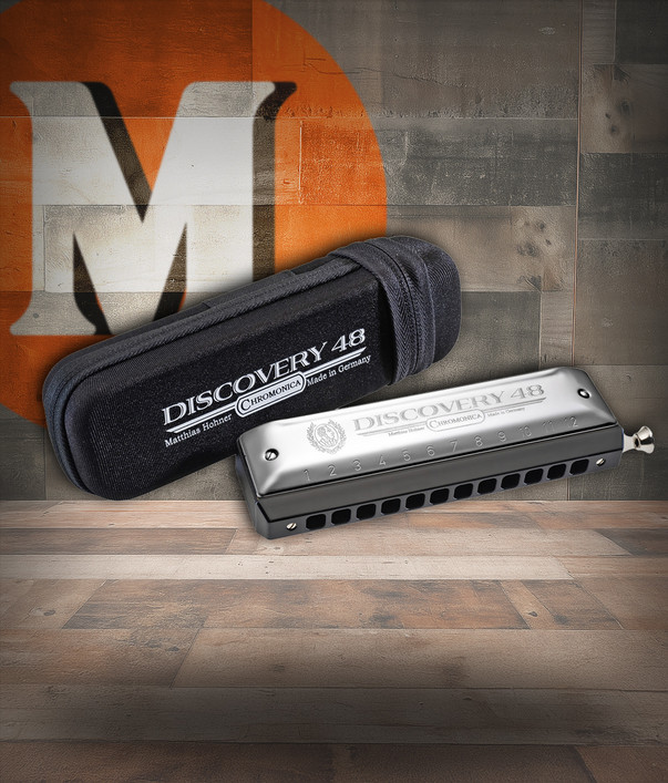 Hohner Discovery 48 Chromatic Harmonica - Key of C, Boxed (7542BX-C)
