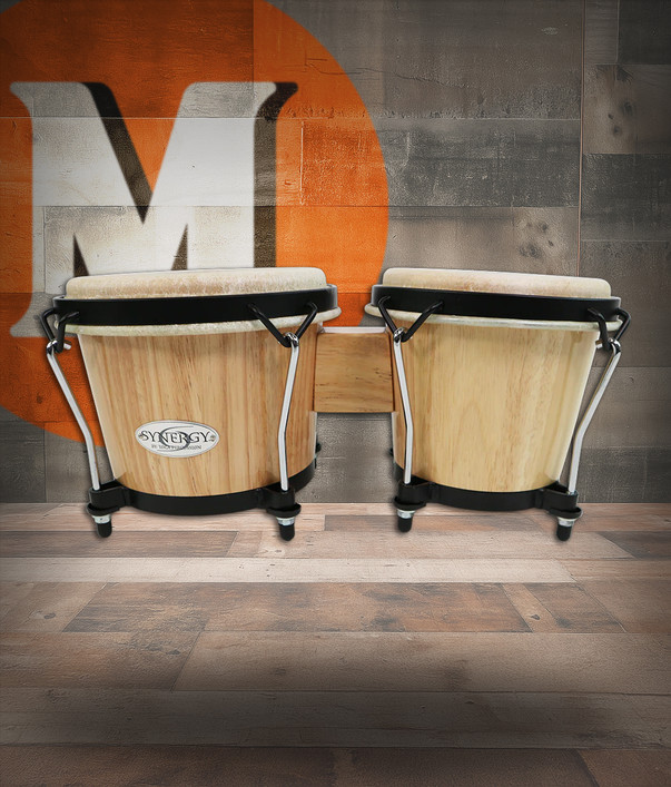 Toca Synergy Deluxe Bongos, 6"/6.75" - Natural (2150-N)
