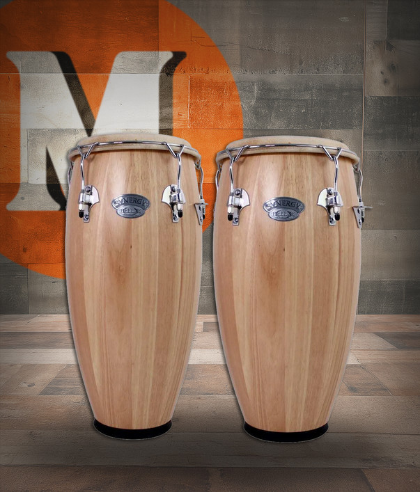 Toca Synergy Deluxe 10"/11" Conga Set with Basket Stands - Natural (2350-N)