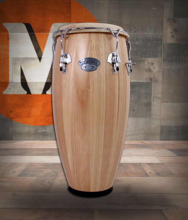 Toca Synergy Deluxe 12" Tumba with Basket Stand - Natural (23512-N)