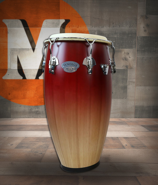 Toca Synergy Deluxe 12" Tumba with Basket Stand - Wine Fade (23512-WF)