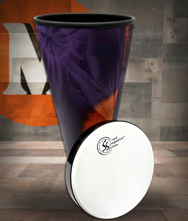 Toca Sympatico 12" Nesting Ashiko - Woodstock Purple (TSSNA-12WP-FP)