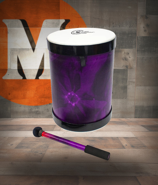 Toca Sympatico Nesting 16" Djun-Djun, Pretuned Fiber with Dot - Woodstock Purple (TSSNDD-16WP-FDP)